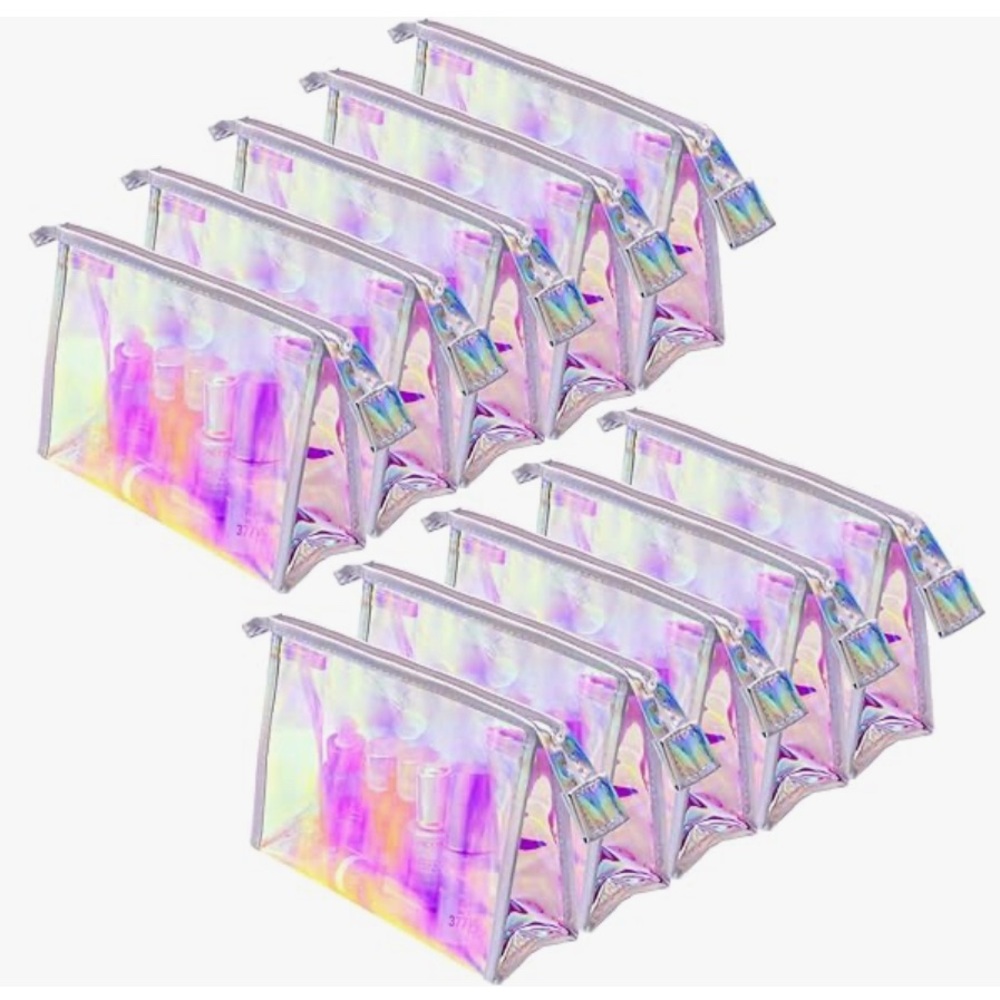 Iridescent pouches, never opened